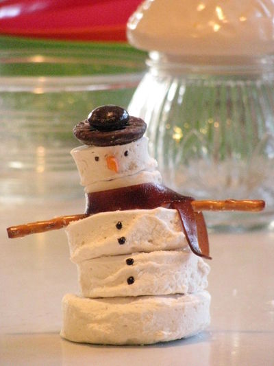 Marshmallow snowman