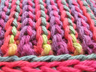 Crocheted dishcloth
