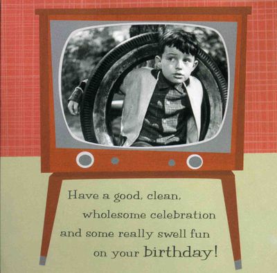 Leave it to beaver b-day card