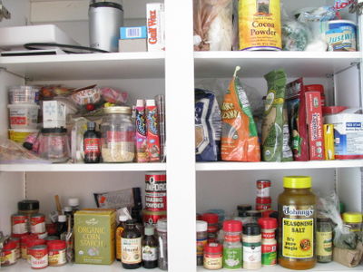 Before cupboard organization
