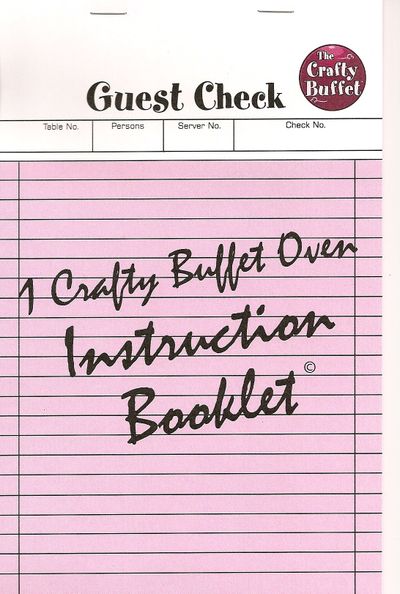 Cardboard oven instruction book