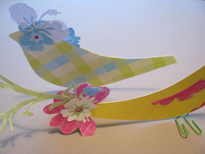Scrapbook paper birds