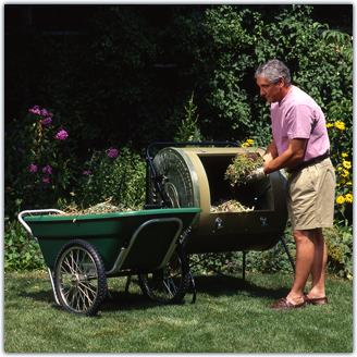 Compost tumbler compact