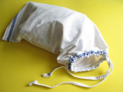 Tea towel bread bag