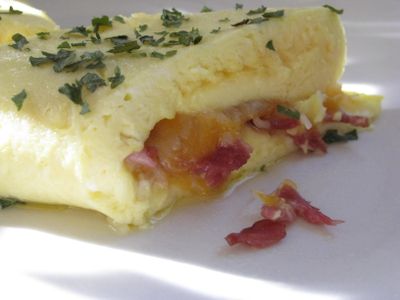 Bacon and cheese omelet