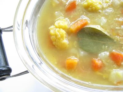 Red lentil curry soup