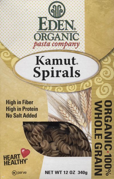 Eden organic kamut spirals