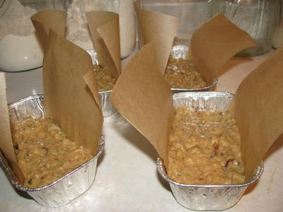 Zucchini bread batter