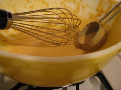 Pumpkin pancake batter