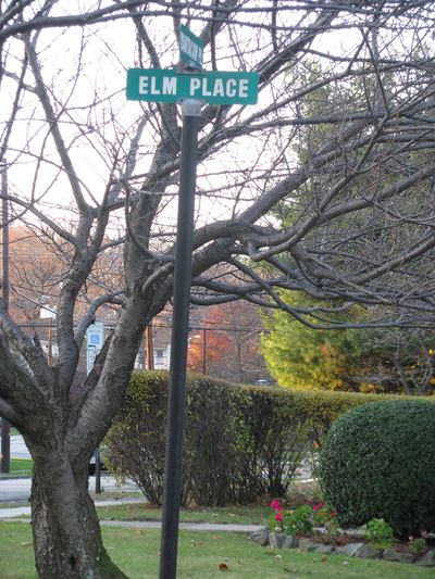 Martha stewart childhood home street sign