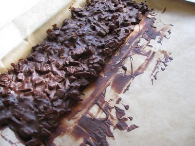 Choco-nut bark chilling