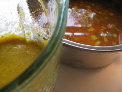 Creamy carrot soup