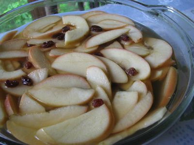 Apple-raisin kanten