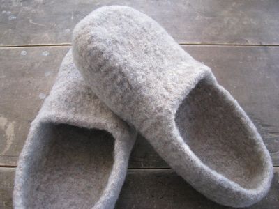 Felted wool shoes