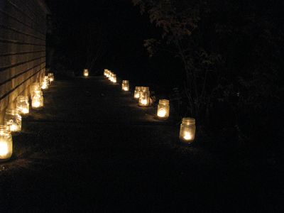 Lighted sidewalk