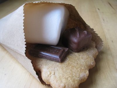 Camping theme s'mores bag