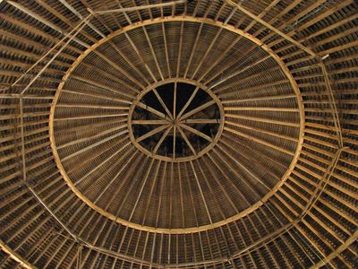 Round barn theater interior