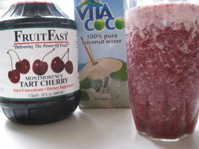 Coconut cherry smmothie