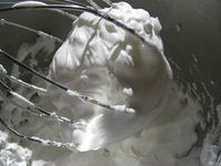 Egg whites beaten Egg whites beaten