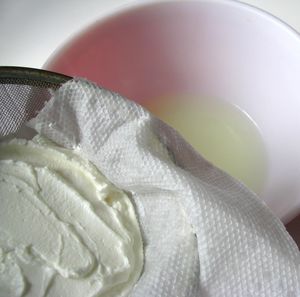 Yogurt strained
