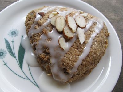 Chai spice scone with candied ginger
