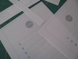 Notebook page trimmed