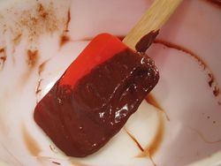 Oatmeal date brownie melted chocolate