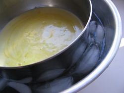 Avocado ice cream custard