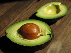 Avocado halved