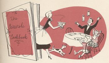 Mom serving dinner drawing