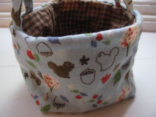 Nature fabric basket