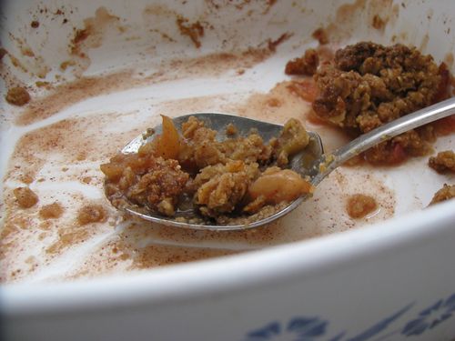Millet apple crisp