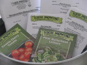 High mowing seeds order