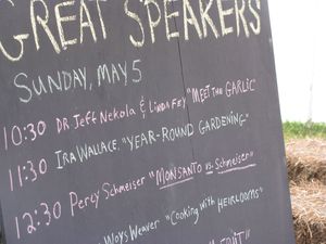 Baker creek seed speakers blackboard