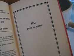 The home menu cook book fall chapter