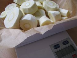 Parsnips weighed Parsnips weighed