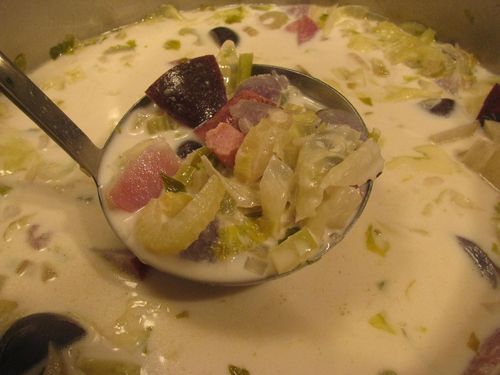 Potato cabbage soup