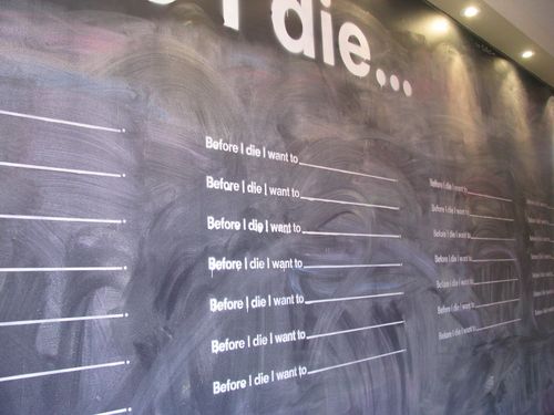 Before i die chalkboard
