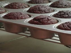 Beet cupcakes baked