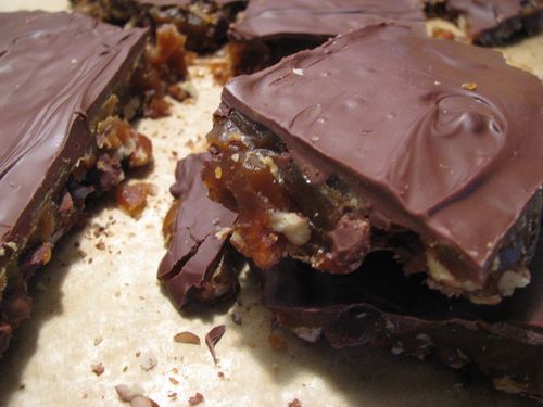 KAF dark chocolate buttercrunch