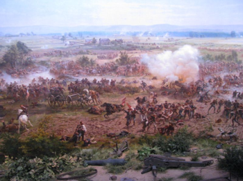Battle of gettysburg day sky