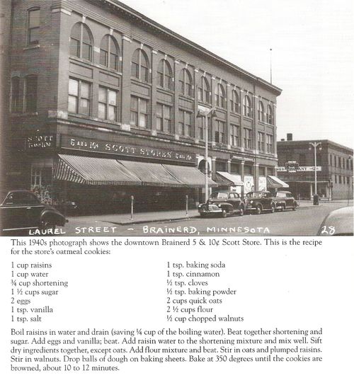 Scott store's oatmeal cookie recipe