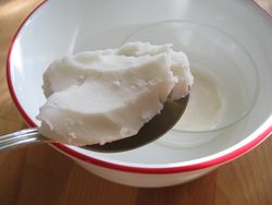 Melting coconut butter