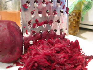 Grated beets