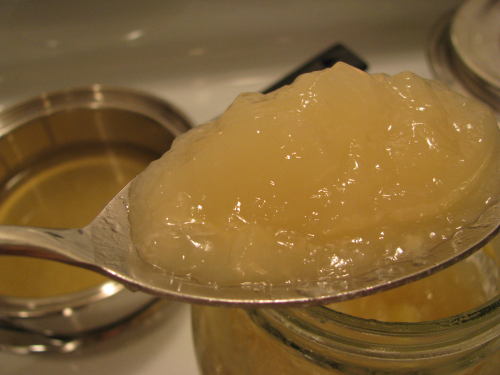 Chicken broth gelled