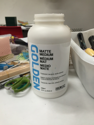 Monoprinting matte medium