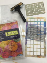 Monoprinting class supplies