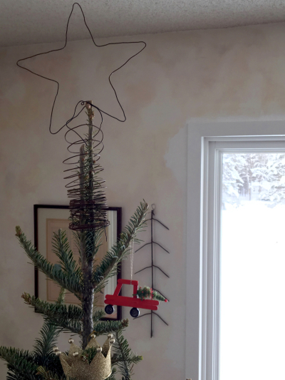 Wire tree top star Wire tree top star